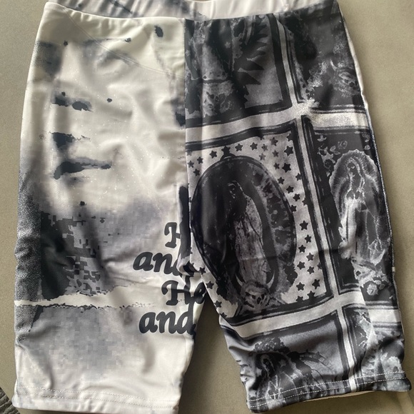 DANIELLE GUIZIO ROMAN BIKE COLLAGE BICYCLE SHORTS - Picture 5 of 6